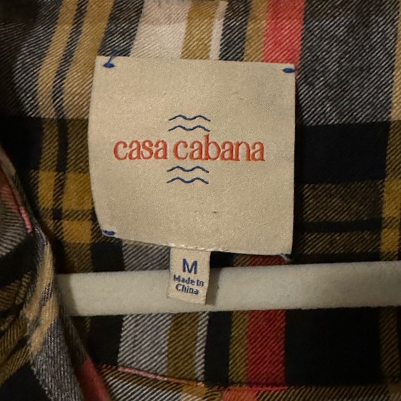 CASA CABANA WOMEN'S WENDY PLAID BUTTON DOWN SHIRT medium - Picture 5 of 5